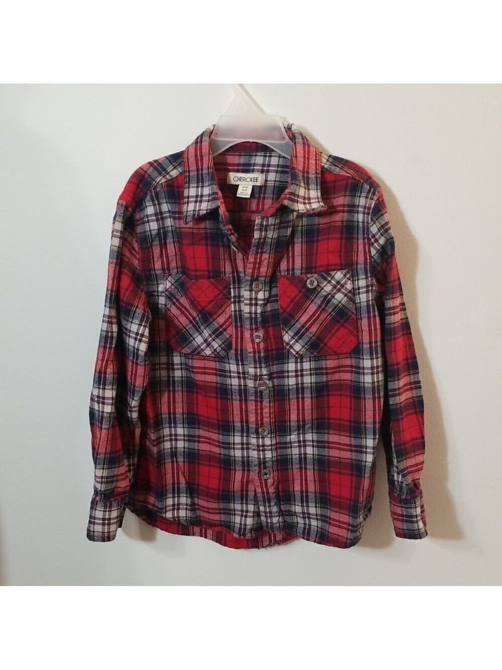 Cherokee Flannel Plaid Shirt.  KC12